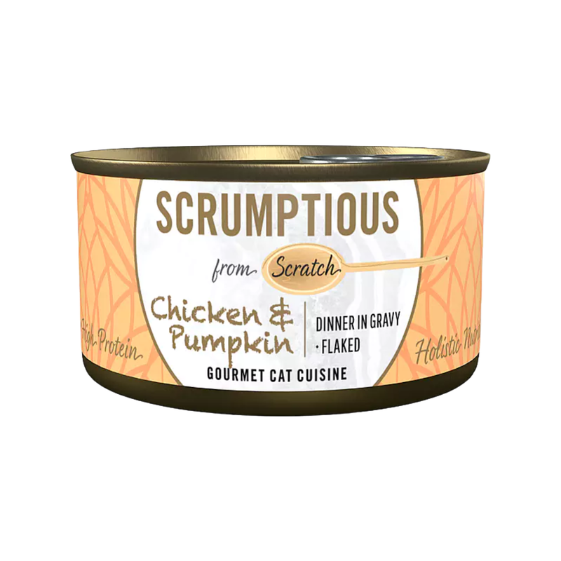 Wet Cat Food - Flaked Chicken & Pumpkin Dinner in Gravy - Adult