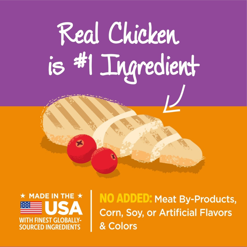 Crunchy Cat Treat - Kittles - Chicken & Cranberries