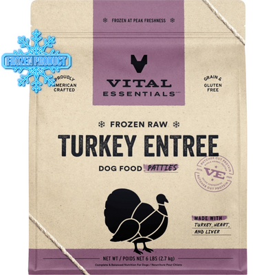 Dog Frozen Raw - Turkey Entree - Patties