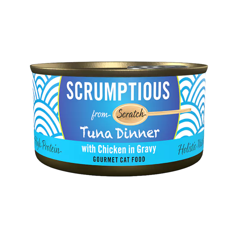 Canned Cat Food - Tuna Dinner with Chicken in Gravy