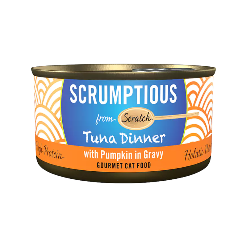 Canned Cat Food - Tuna Dinner with Pumpkin in Gravy