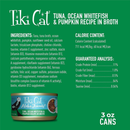 Canned Cat Food - ALOHA FRIENDS - Tuna, Ocean Whitefish & Pumpkin