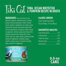 Canned Cat Food - ALOHA FRIENDS - Tuna, Ocean Whitefish & Pumpkin