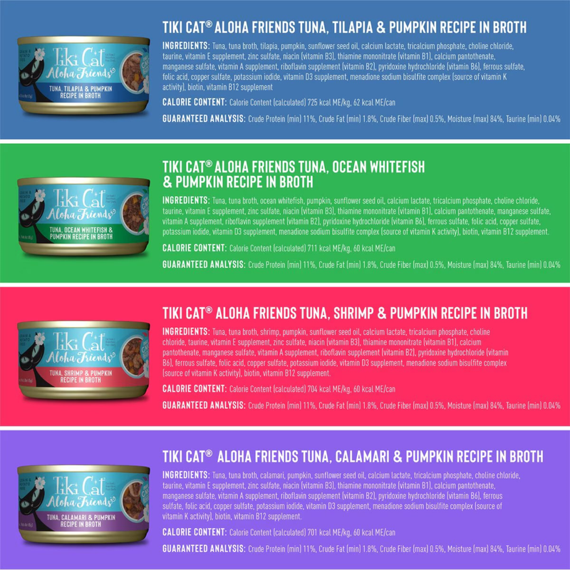Canned Cat Food - ALOHA FRIENDS - Variety Pack