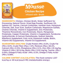 Wet Cat Food - Appetizing Entrées - Mousse Chicken Recipe infused with Broth - Adult