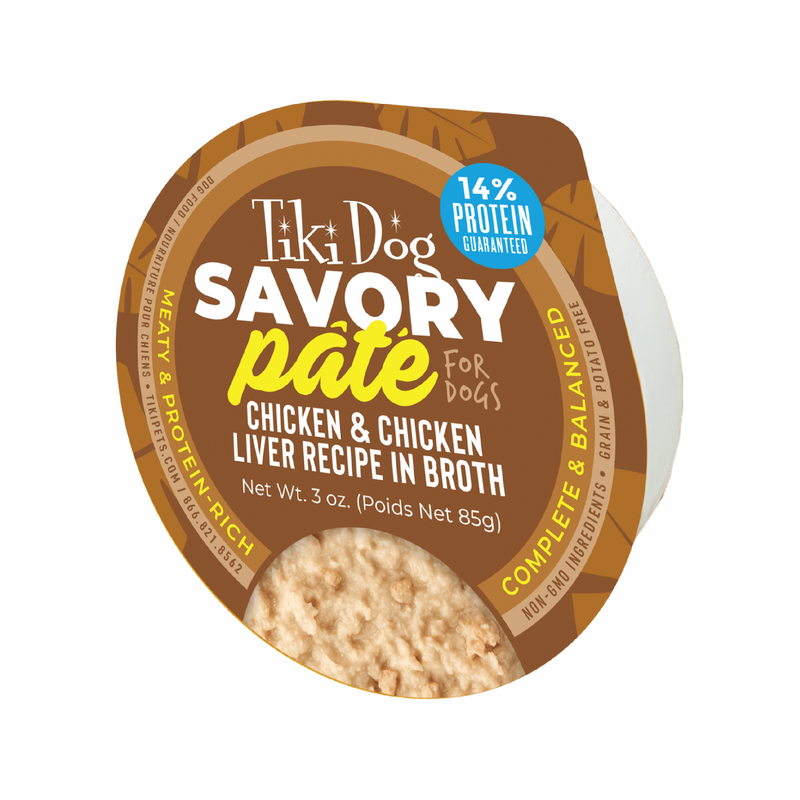 Wet Dog Food - Savory - Chicken & Chicken Liver Pâté