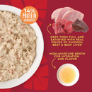 Wet Dog Food - Savory - Chicken, Beef & Beef Liver Pâté