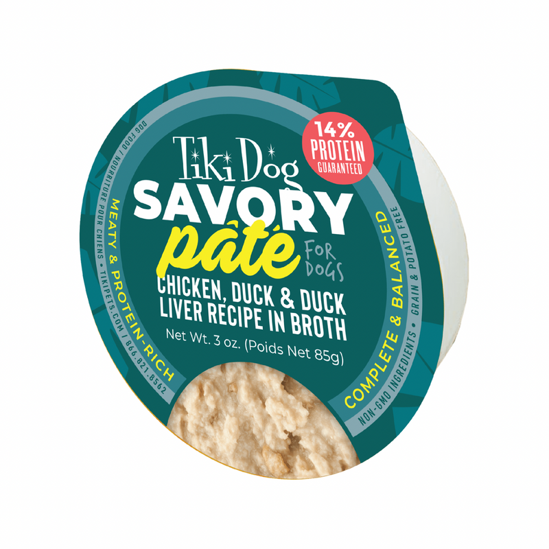 Wet Dog Food - Savory - Chicken, Duck & Duck Liver Pâté