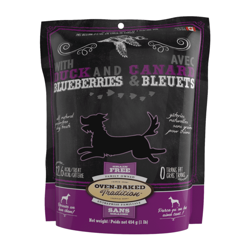 *(Best By 2025-01-14)* Dog Treat - Grain Free Duck and Blueberries - 1 lb