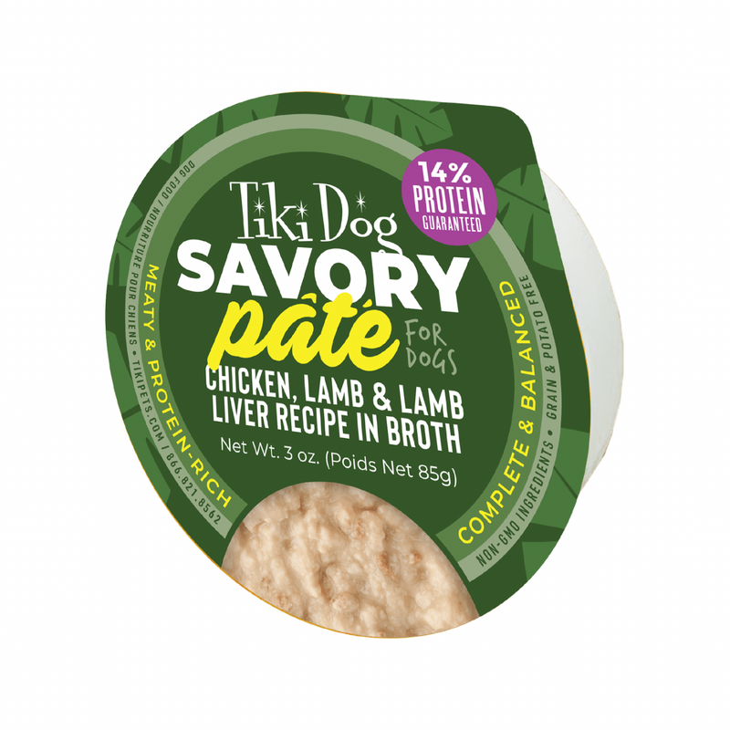 Wet Dog Food - Savory - Chicken, Lamb & Lamb Liver Pâté