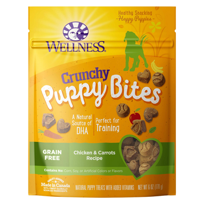 Dog Training Treat - Crunchy Puppy Bites - Grain Free Chicken & Carrots Recipe