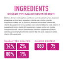 Wet Dog Food - Savory - Chicken with Salmon Recipe in Broth