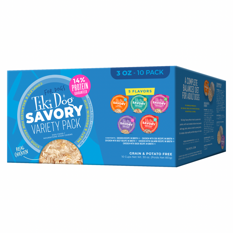 Wet Dog Food - Savory - Shredded Variety Pack