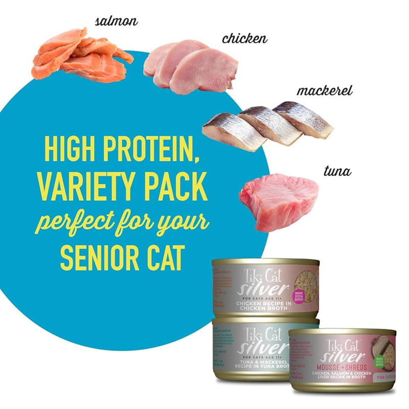 Canned Cat Food - SILVER - Variety Pack