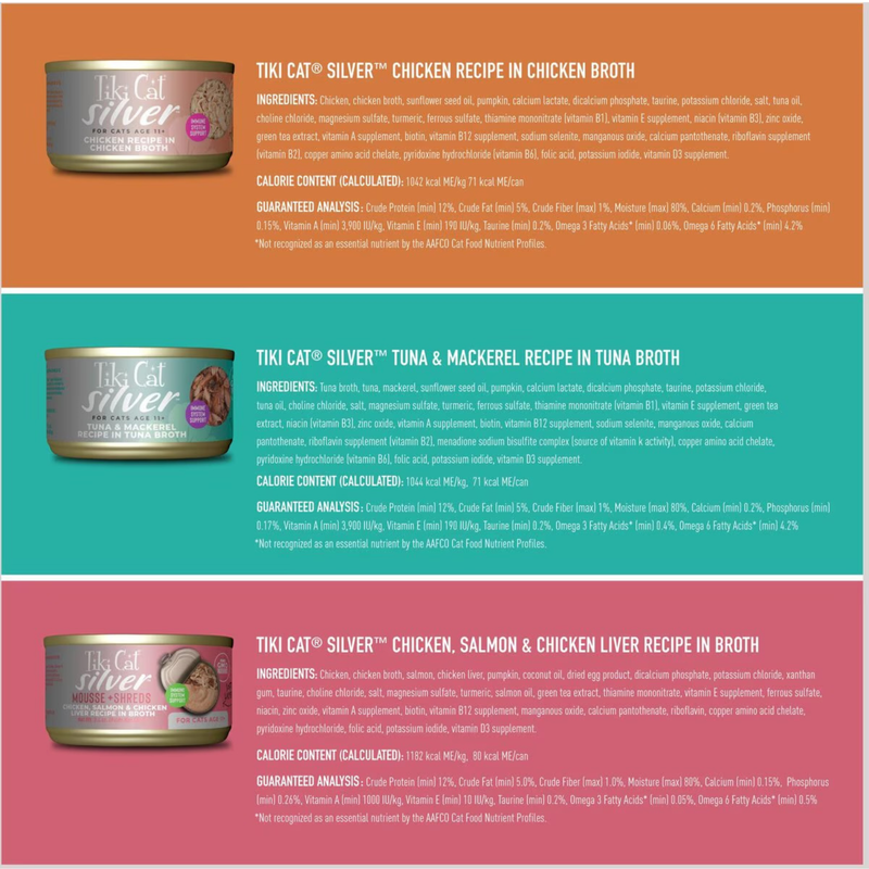 Canned Cat Food - SILVER - Variety Pack