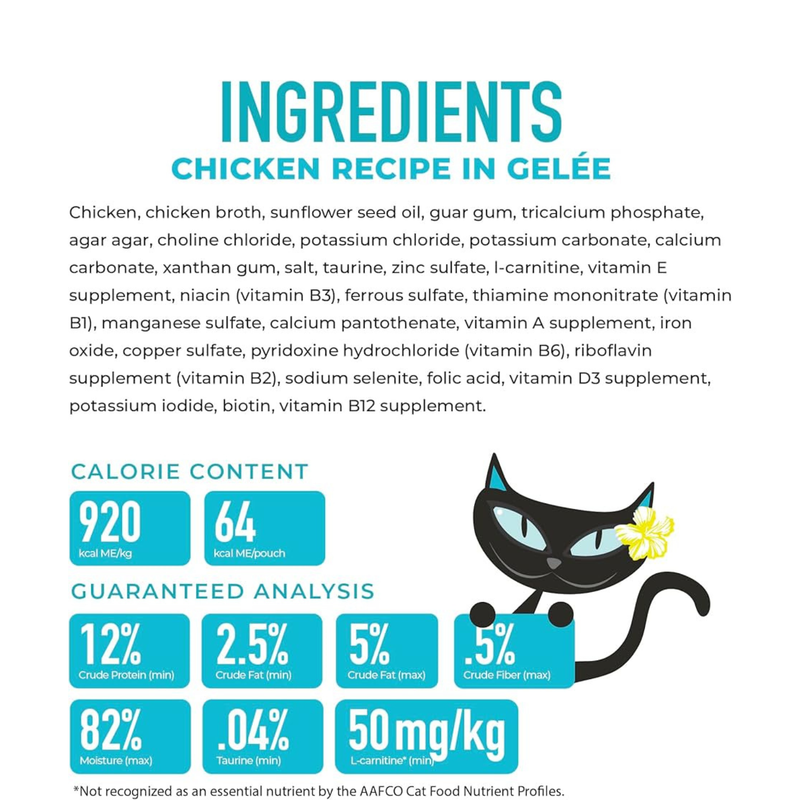 Wet Cat Food - LUAU lean - Chicken Recipe in Gelée