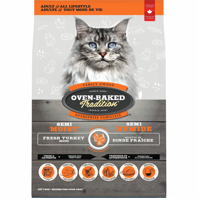 Dry Cat Food, Semi-Moist Turkey, Adult