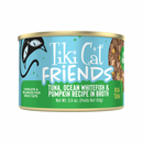 Canned Cat Food - Friends - Minced Tuna, Ocean Whitefish & Pumpkin in Broth