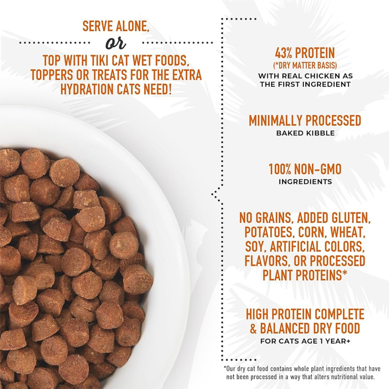 Dry Cat Food - BORN CARNIVORE - High Protein: Deboned Chicken & Egg Recipe