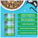 Canned Cat Food - Friends - Minced Tuna, Ocean Whitefish & Pumpkin in Broth