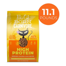 *Little Damaged* Dry Cat Food - BORN CARNIVORE - High Protein: Deboned Chicken & Egg Recipe - 11.1 Lb (Please Use By 2027-05-06) *Pickup Only*