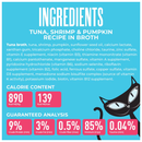 Canned Cat Food - Friends - Minced Tuna, Shrimp & Pumpkin in Broth