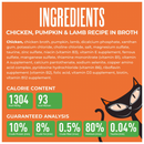 Canned Cat Food - Friends - Minced Chicken, Pumpkin & Lamb in Broth