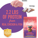 Dry Cat Food - BORN CARNIVORE - High Protein: Chicken, Herring & Salmon Recipe