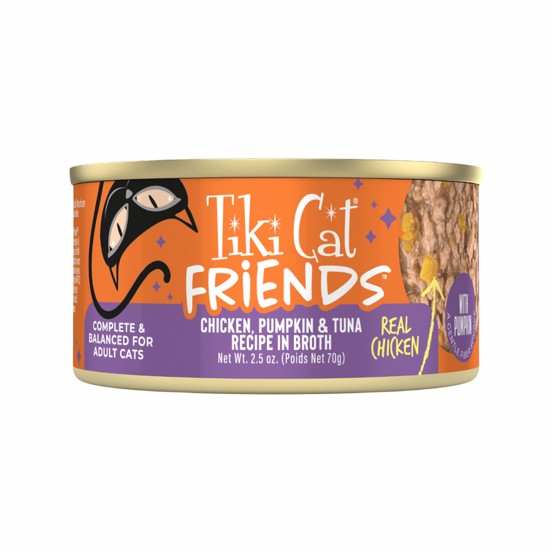 Canned Cat Food - Friends - Minced Chicken, Pumpkin & Tuna in Broth