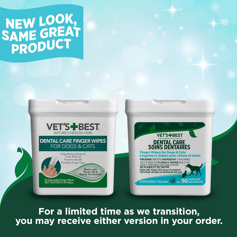 Dental Care Finger Wipes for Dogs & Cats