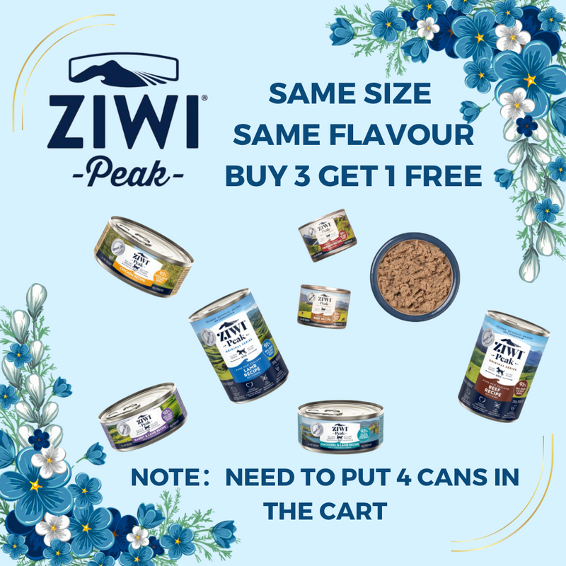 ZIWI PEAK, canned cat food, canned dog food, buy 3 get 1 free
