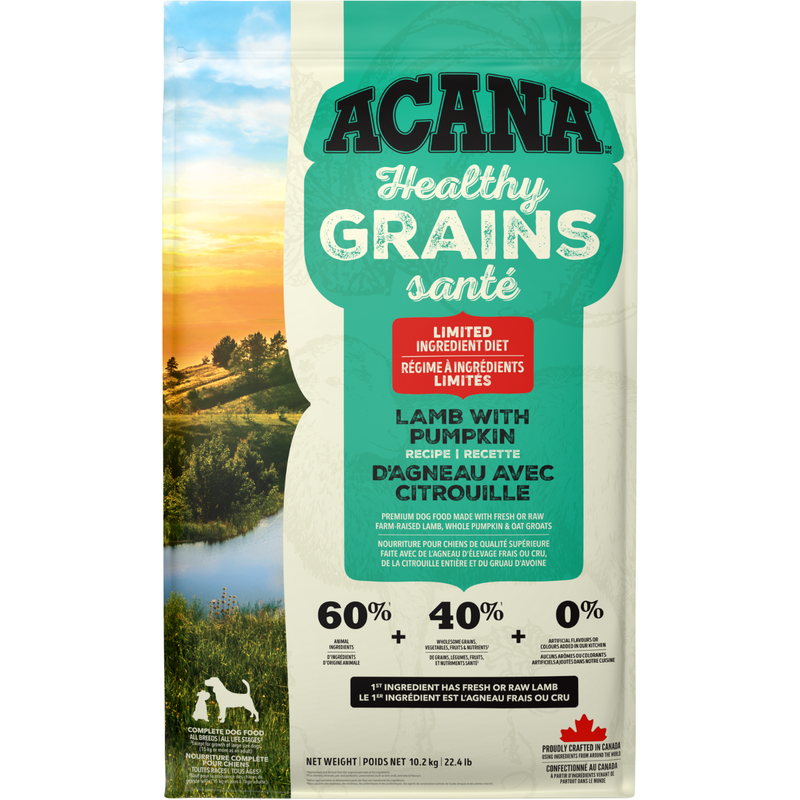 Dry Dog Food - Healthy Grains - Lamb with Pumpkin Recipe