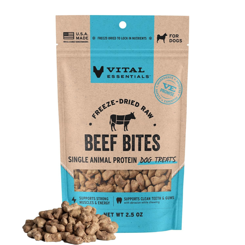 Freeze Dried Dog Treat - Beef Bites