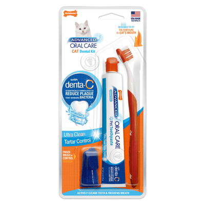 Advance Oral Care - Cat Dental Kit - Ultra Clean Tatar Control - J & J Pet Club - Nylabone