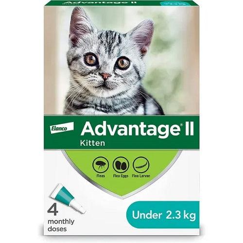 Advantage II - Kitten - Under 2.3 kg / 5 lb - J & J Pet Club - Elanco