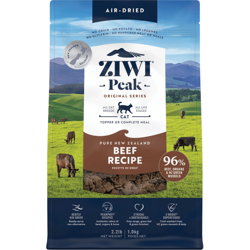 Air Dried Cat Food - Beef Recipe - J & J Pet Club - Ziwi Peak