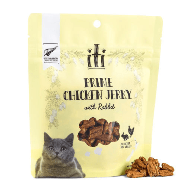 Air Dried Cat Treat - Prime Chicken Jerky with Rabbit - 100 g - J & J Pet Club - iTi Pet