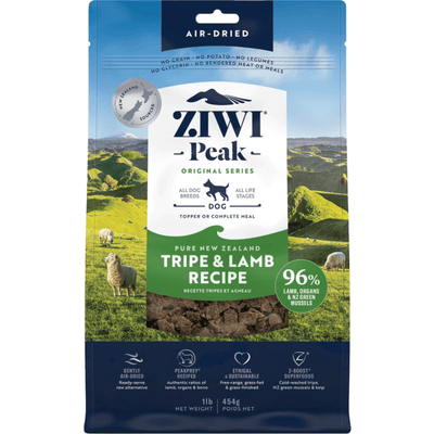 Air Dried Dog Food - Tripe & Lamb Recipe - J & J Pet Club - Ziwi Peak