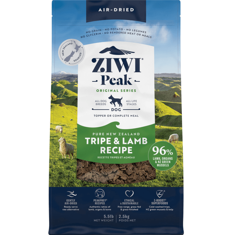 Air Dried Dog Food - Tripe & Lamb Recipe - J & J Pet Club - Ziwi Peak
