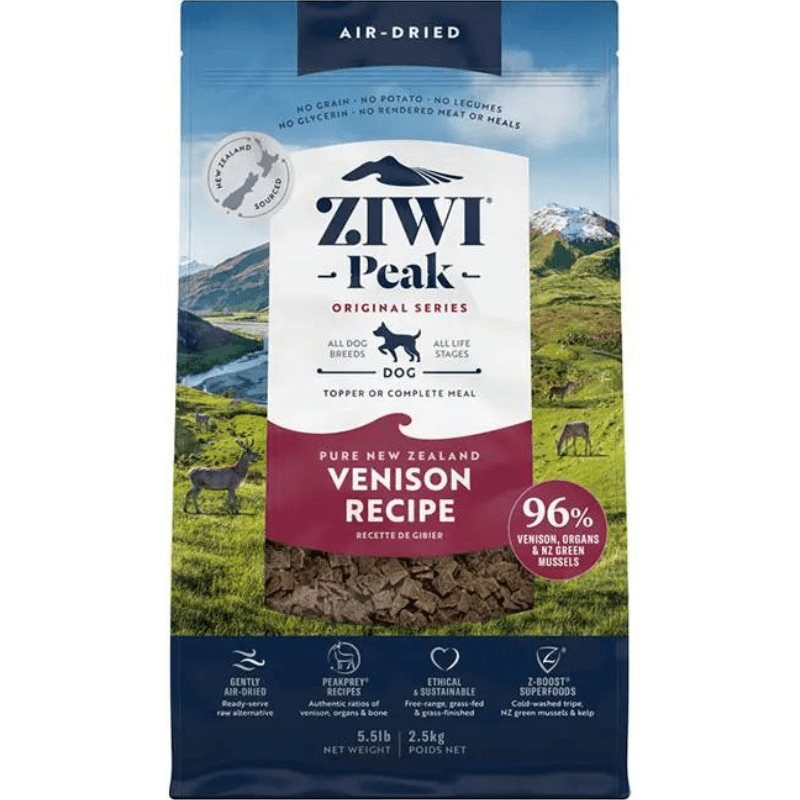 Air Dried Dog Food - Venison Recipe - J & J Pet Club - Ziwi Peak