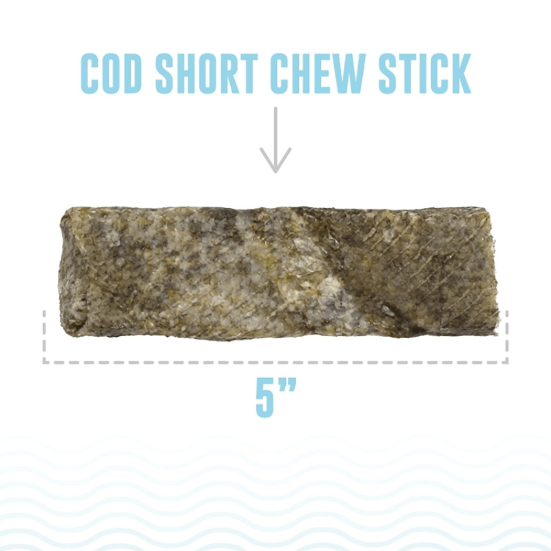 Air Dried Dog Treat - 5" Cod Short Chew Sticks - J & J Pet Club - Icelandic+