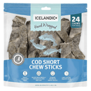 Air Dried Dog Treat - 5" Cod Short Chew Sticks - J & J Pet Club - Icelandic+