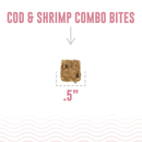 Air Dried Dog Treat - Cod & Shrimp Combo Bites - 3 oz - J & J Pet Club - Icelandic+