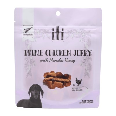 Air Dried Dog Treat - Prime Chicken Jerky with Manuka Honey - 100 g - J & J Pet Club - iTi Pet