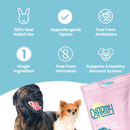 Air Dried Dog Treat - Rabbit Ear - 35 g - J & J Pet Club - Charmy Box