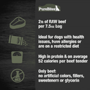 Air Dried Jerky Dog Treat - Beef Tenders - 7.5 oz - J & J Pet Club - Purebites