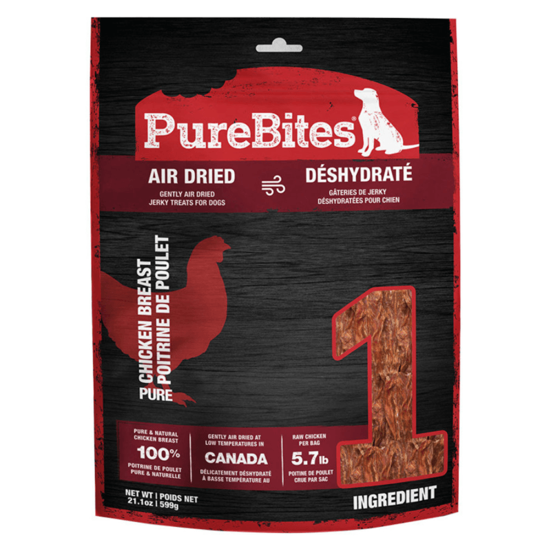 Air Dried Jerky Dog Treat - Chicken Breast - J & J Pet Club - Purebites