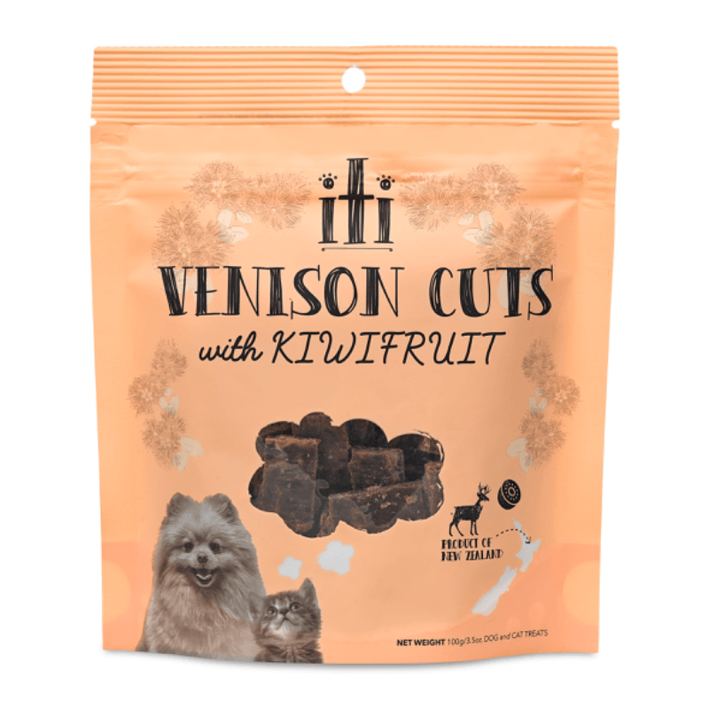 Air Dried Treat For Dogs & Cats - Venison Cuts with Kiwifruit - 100 g - J & J Pet Club - iTi Pet