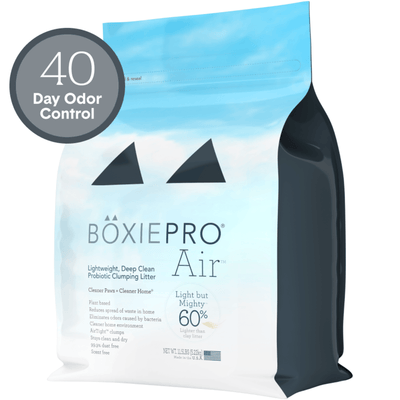 BOXIE PRO AIR - Lightweight, Deep Clean Probiotic Clumping Litter - J & J Pet Club - BOXIE