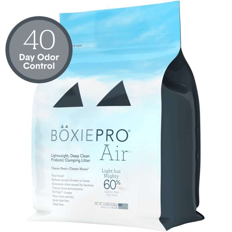 BOXIE PRO AIR - Lightweight, Deep Clean Probiotic Clumping Litter - J & J Pet Club - BOXIE